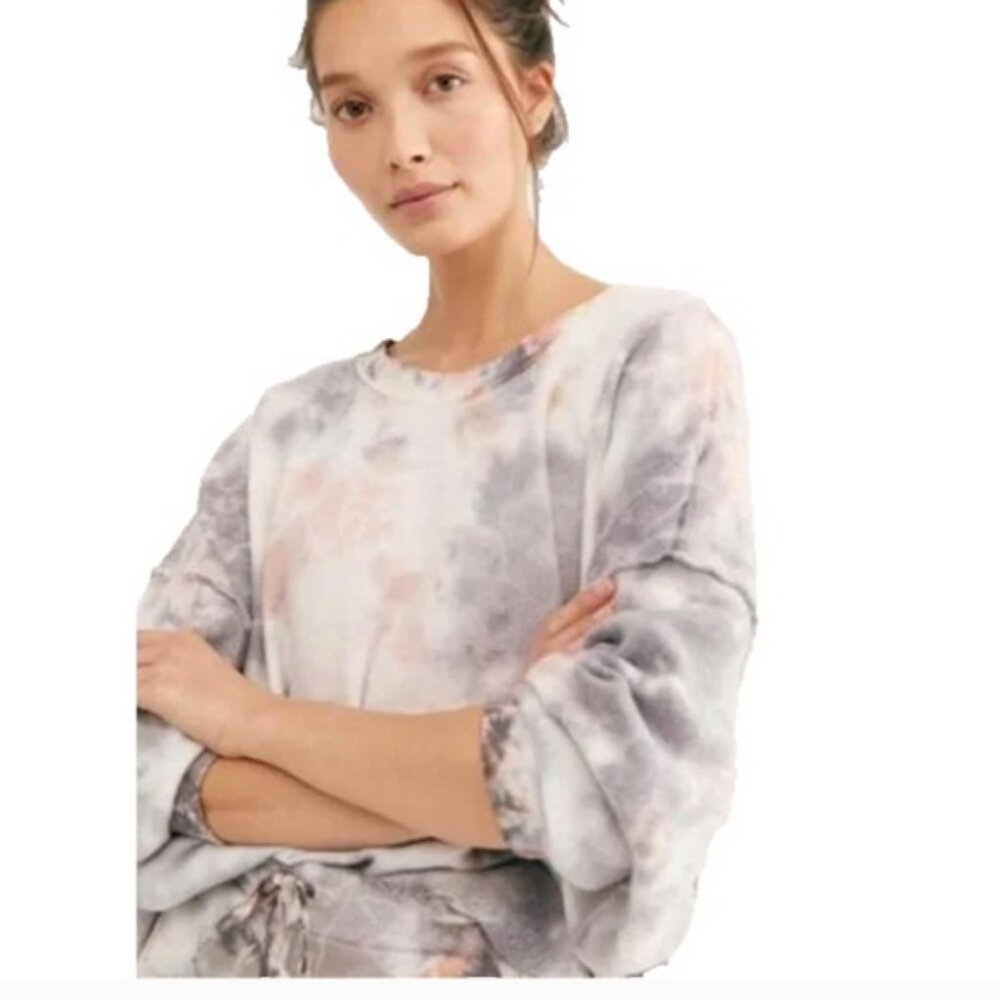 Intimately Free People Tie Dye Inside Out Sweatshirt Size M - Picture 5 of 5